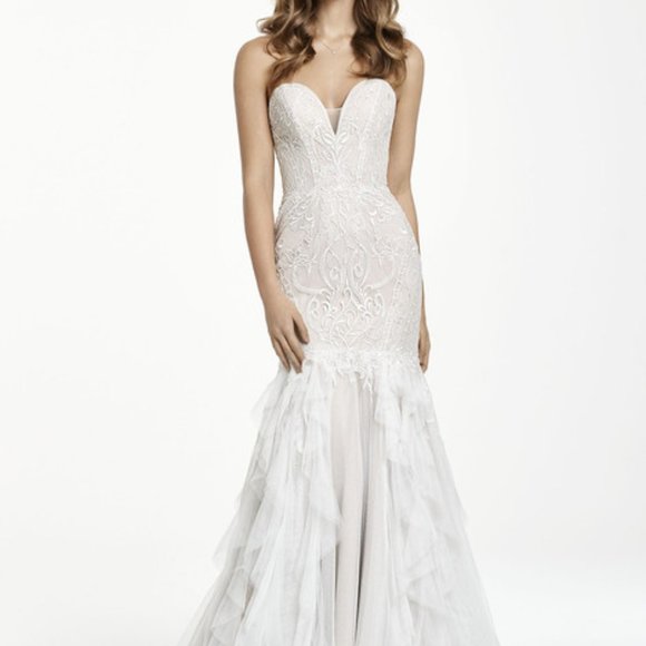 NEW! Ti Adora Wedding Dress size 2-4 Style 7753 "Saffron" - Picture 4 of 14